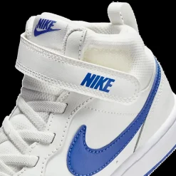 Hot biało-niebieskie sneakersy dziecięce Court Borough Mid 2 Dzieci Sportowe