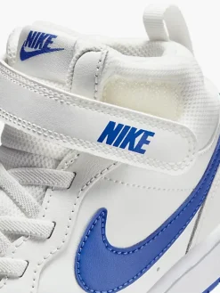 Hot biało-niebieskie sneakersy dziecięce Court Borough Mid 2 Dzieci Sportowe