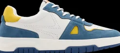 Online biało-niebiesko-żółte sneakersy męskie Męskie Półbuty