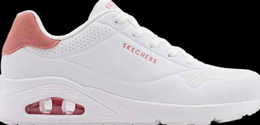 Clearance biało-różowe sneakersy damskie Uno Damskie Sportowe|Markowe