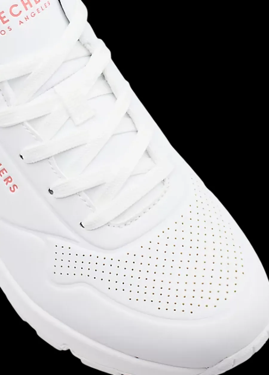 Clearance biało-różowe sneakersy damskie Uno Damskie Sportowe|Markowe