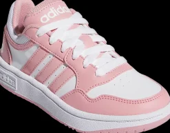 Best biało-różowe sneakersy damskie Hoops 3.0 Dzieci Sportowe|Markowe