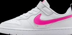 Online biało-różowe sneakersy dziecięce Court Borough Low Recraft Dzieci Sportowe|Markowe