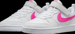 Online biało-różowe sneakersy dziecięce Court Borough Low Recraft Dzieci Sportowe|Markowe