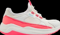 Best biało-różowe sneakersy dziewczęce Dzieci Sportowe