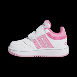 Online biało-różowe sneakersy dziewczęce Hoops 3.0 Dzieci Sportowe