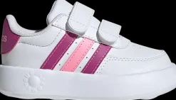 Hot biało-różowe sneakersy dziewczęce Breaknet Bubble Dzieci Sportowe