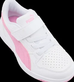 Outlet biało-różowe sneakersy dziewczęce Reb-L Dzieci Sportowe|Markowe
