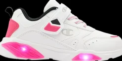 Sale biało-różowe sneakersy dziewczęce Wave Dzieci Sportowe|Markowe