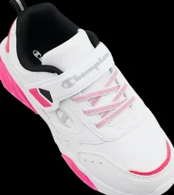 Sale biało-różowe sneakersy dziewczęce Wave Dzieci Sportowe|Markowe