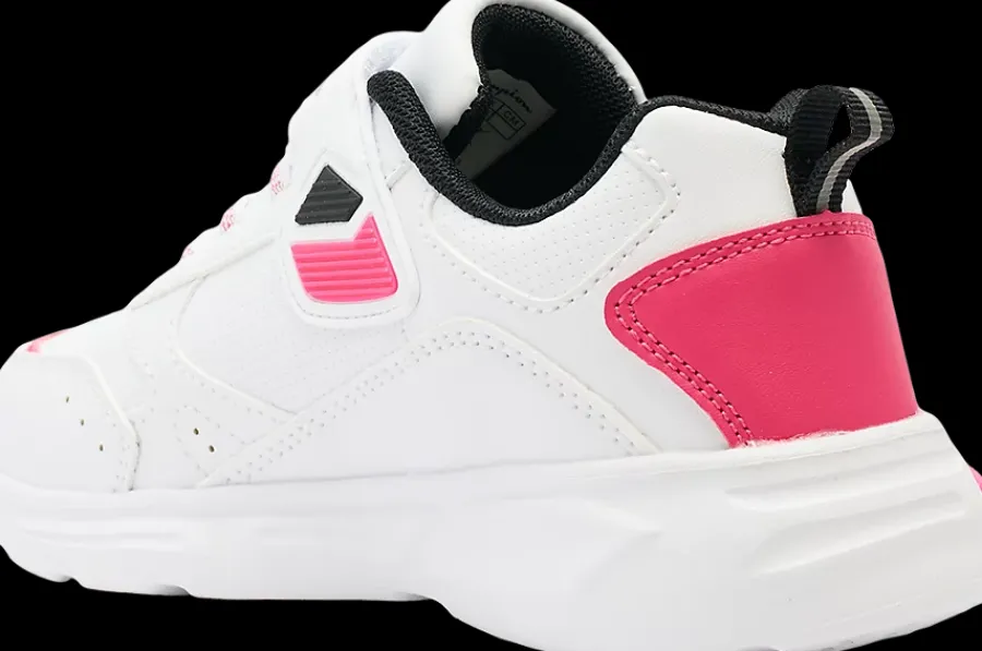 Sale biało-różowe sneakersy dziewczęce Wave Dzieci Sportowe|Markowe