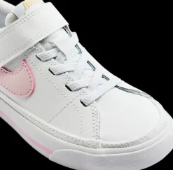 Online biało-różowe sneakersy dziewczęce Court Legacy Dzieci Sportowe