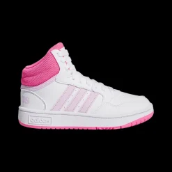 biało-różowe sneakersy młodzieżowe Hoops Mid 3.0 Dzieci Sportowe