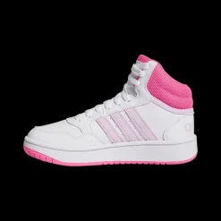 biało-różowe sneakersy młodzieżowe Hoops Mid 3.0 Dzieci Sportowe