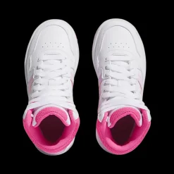 biało-różowe sneakersy młodzieżowe Hoops Mid 3.0 Dzieci Sportowe