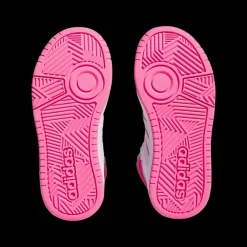 biało-różowe sneakersy młodzieżowe Hoops Mid 3.0 Dzieci Sportowe