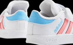 Online biało-różowo-niebieskie sneakersy dziewczęce Breaknet Dzieci Sportowe
