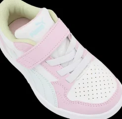 Clearance biało-różowo-niebieskie sneakersy dziewczęce Reb-L Dzieci Sportowe|Do Szkoły