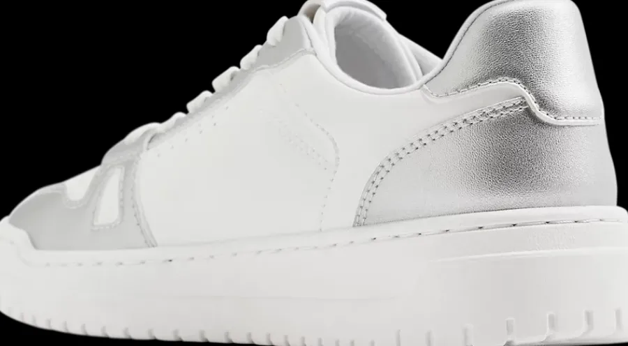 Hot biało-srebrne sneakersy damskie Damskie Sportowe