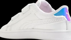 Outlet biało-srebrne sneakersy dziewczęce Smash 3.0 Markowe