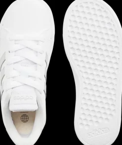 New biało-srebrne sneakersy dziewczęce GRAND COURT 2.0 K Dzieci Sportowe