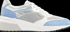 biało-srebrno-niebieskie sneakersy damskie Damskie Sportowe