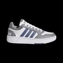 Clearance biało-szare sneakersy młodzieżowe Hoops 3.0 Dzieci Sportowe