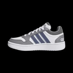 Clearance biało-szare sneakersy młodzieżowe Hoops 3.0 Dzieci Sportowe