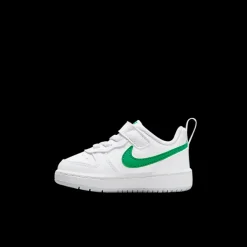 Clearance biało-zielone sneakersy dziecięce Court Borough Low Recraft Dzieci Sportowe