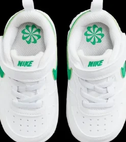 Clearance biało-zielone sneakersy dziecięce Court Borough Low Recraft Dzieci Sportowe