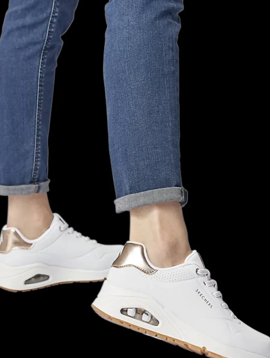 New biało-złote sneakersy damskie Damskie Sportowe