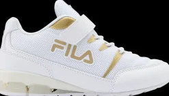 Outlet biało-złote sneakersy dziecięce Dzieci Sportowe