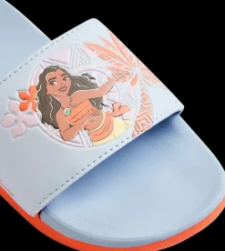 Discount błękitno-pomarańczowe klapki dziecięce ADILETTE COMFORT MOANA Dzieci Klapki