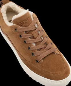 Sale brązowe ocieplane sneakersy damskie Damskie Sportowe