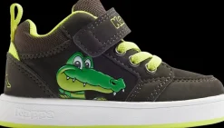 Best brązowe sneakersy chłopięce z krokodylem Dzieci Sportowe
