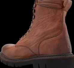 Outlet brązowe sznurowane buty męskie Męskie Kozaki