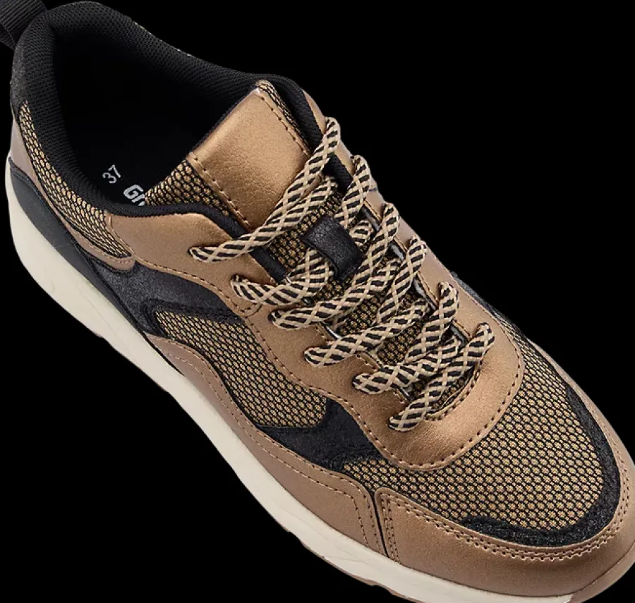 Online brązowo-czarne sneakersy Damskie Sportowe