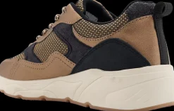 Online brązowo-czarne sneakersy Damskie Sportowe