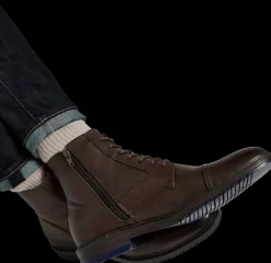 New ciemnobrązowe buty męskie za kostkę Męskie Kozaki