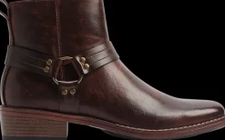 Clearance ciemnobrązowe buty męskie za kostkę Męskie Kozaki