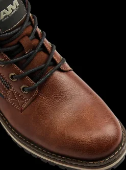 Clearance ciemnobrązowe skórzane buty męskie Męskie Kozaki