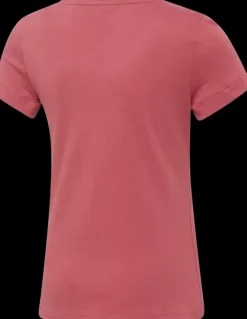 New ciemno tshirt dziewczęcy ze złotym logo Dzieci Odzież