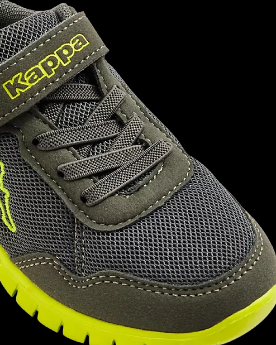 Clearance ciemnoszaro-zielone sneakersy dziecięce Dzieci Sportowe