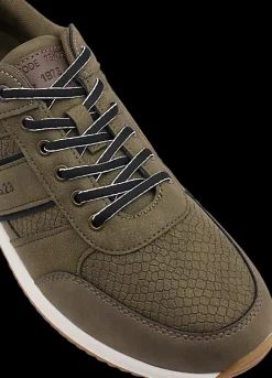 Outlet ciemnozielone sneakersy męskie Męskie Półbuty