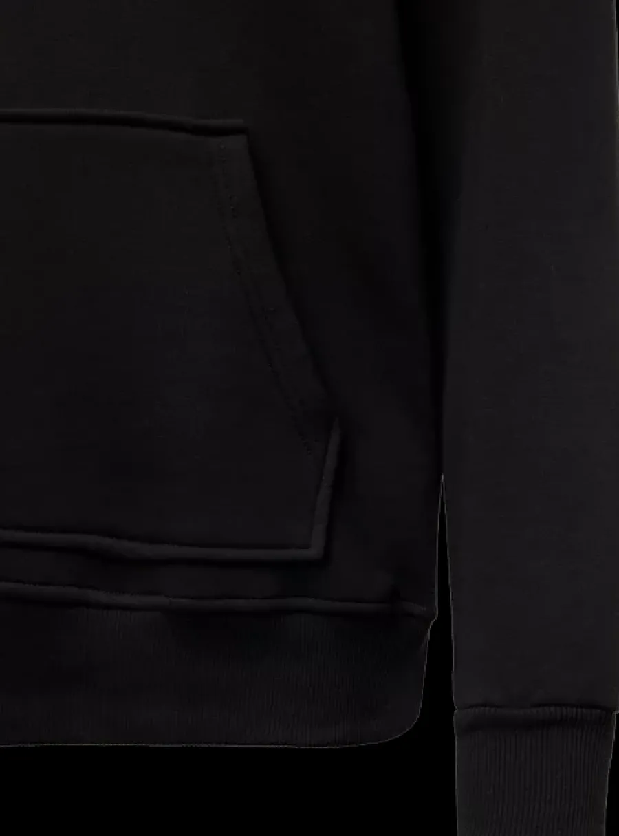 Best czarna bluza męska z białym napisem Odzież