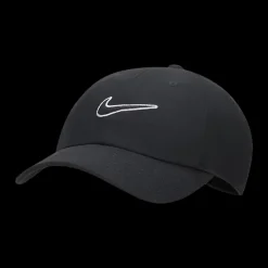 New czarna czapka z daszkiem Metal Swoosh Cap Męskie Czapki|Czapki