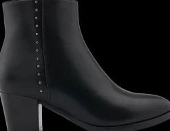 Discount czarne botki damskie na obcasie Damskie Botki