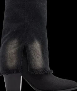 Best czarne botki damskie na obcasie Damskie Botki