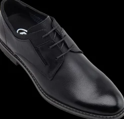 New czarne eleganckie półbuty męskie Am Sjhoe Męskie Półbuty