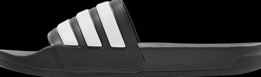 Clearance czarne klapki damskie ADILETTE SHOWER Damskie Klapki|Klapki